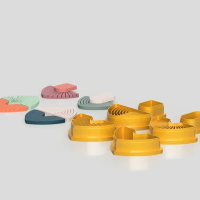 Bộ Khuôn Cắt Bông Tai Đất Sét Polymer Elegant Shapes (Clay Cutter) – Sharp 55mm