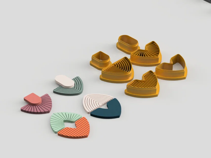Bộ Khuôn Cắt Bông Tai Đất Sét Polymer Elegant Shapes (Clay Cutter) – Sharp 55mm - Image 6