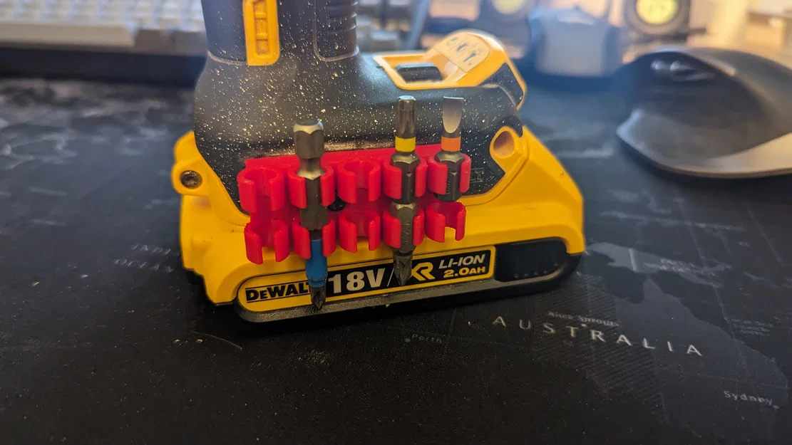 Khay gắn mũi vít 3D cho máy khoan pin DeWalt (Tiện lợi, Gọn gàng) - Image 1
