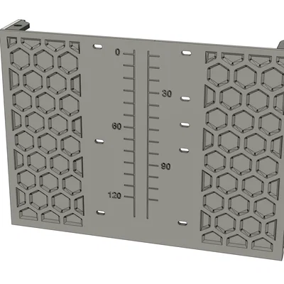 Ốp hông khoang điện tử họa tiết hex + mid panel hex cho Voron Zero