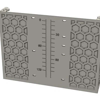 Ốp hông khoang điện tử họa tiết hex + mid panel hex cho Voron Zero