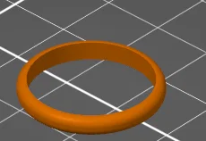 Mẫu Nhẫn 3D Đơn Giản Đường Kính 19mm - Image 1