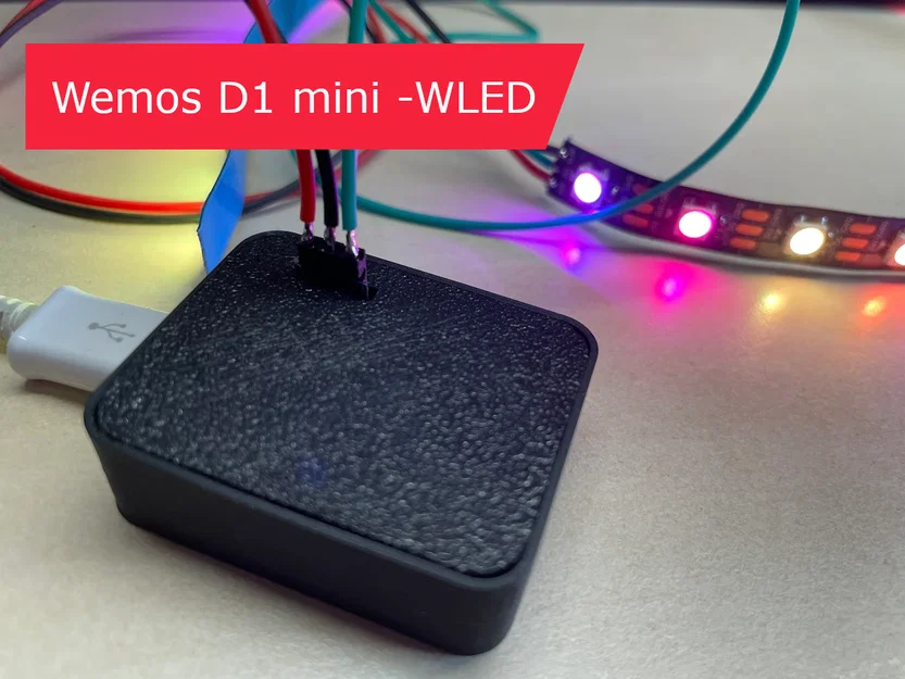 Vỏ cho Wemos D1 mini ESP8266 - WLED - Image 1