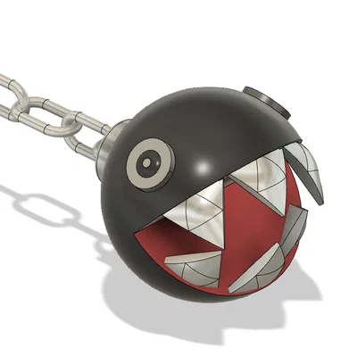 Mô hình Chain Chomp in 3D – Vật trang trí Mario cực chất