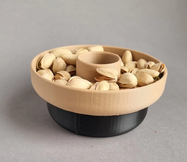 Khay Đựng Hạt Dẻ Cười 3D Thông Minh - Phụ Kiện Bàn Trà Sang Trọng - Image 1