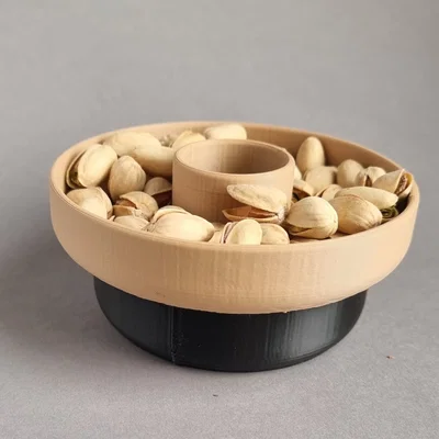 Khay Đựng Hạt Dẻ Cười 3D Thông Minh - Phụ Kiện Bàn Trà Sang Trọng