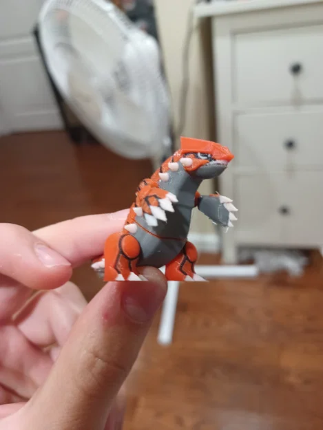 Mô hình Pokémon Groudon đa sắc in 3D cực chi tiết và ấn tượng - Image 1