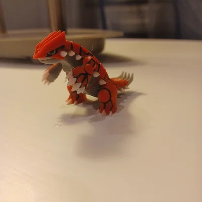 Mô hình Pokémon Groudon đa sắc in 3D cực chi tiết và ấn tượng