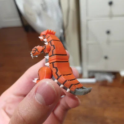 Mô hình Pokémon Groudon đa sắc in 3D cực chi tiết và ấn tượng