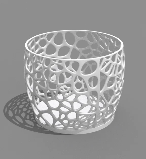 Giỏ Đựng Đồ Họa Tiết Voronoi – Đồ Trang Trí In 3D Độc Đáo - Image 1