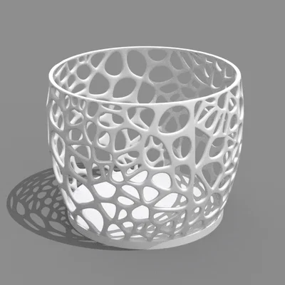 Giỏ Đựng Đồ Họa Tiết Voronoi – Đồ Trang Trí In 3D Độc Đáo
