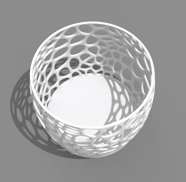 Giỏ Đựng Đồ Họa Tiết Voronoi – Đồ Trang Trí In 3D Độc Đáo - Image 2