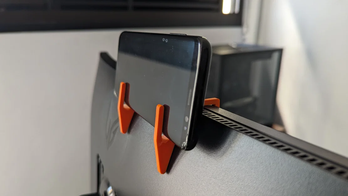 Giá đỡ điện thoại kẹp trên màn hình dạng Parametric (Webcam) - Image 2