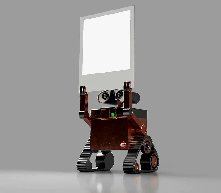 Wall‑E treo ảnh/ghi chú (Photo holding Wall‑E) - Image 1