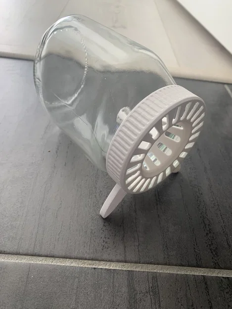 Nắp bẫy ong bắp cày có chân đế in 3D cho hũ thủy tinh - Image 2