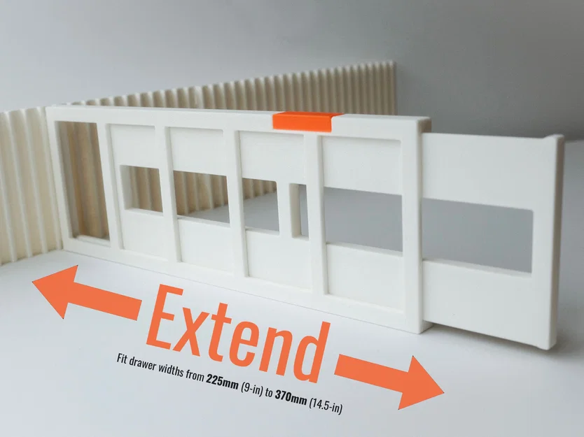 Vách ngăn ngăn kéo điều chỉnh (Adjustable Drawer Divider) - Image 2