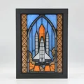 Hộp Đèn Lightbox Kính Màu (Stained Glass) Tàu Con Thoi Không Gian - Thumbnail 1