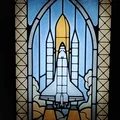 Hộp Đèn Lightbox Kính Màu (Stained Glass) Tàu Con Thoi Không Gian - Thumbnail 6