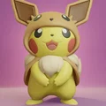 Mô hình 3D Pikachu hóa trang Eeveelutions siêu đáng yêu - Thumbnail 1