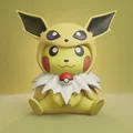 Mô hình 3D Pikachu hóa trang Eeveelutions siêu đáng yêu - Thumbnail 4