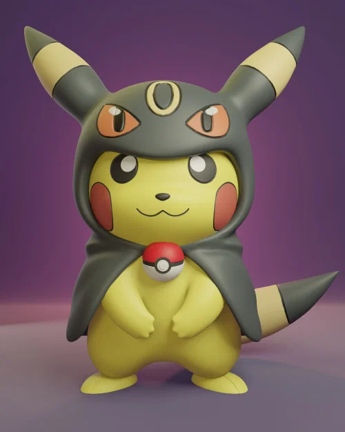Mô hình 3D Pikachu hóa trang Eeveelutions siêu đáng yêu - Image 6
