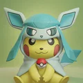 Mô hình 3D Pikachu hóa trang Eeveelutions siêu đáng yêu - Thumbnail 8