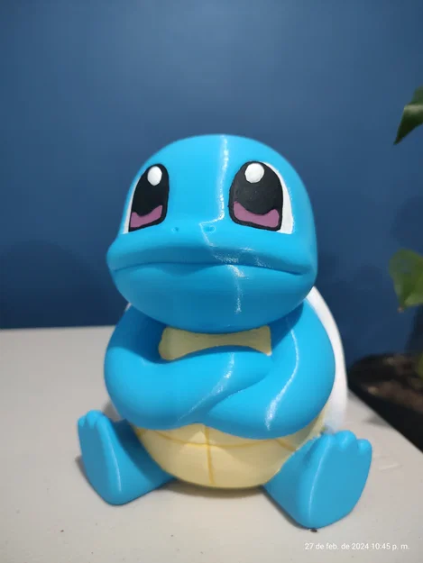 Mô hình ống heo Squirtle Pokémon in 3D dễ thương không cần support - Image 1
