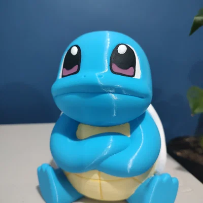 Mô hình ống heo Squirtle Pokémon in 3D dễ thương không cần support