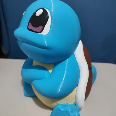 Mô hình ống heo Squirtle Pokémon in 3D dễ thương không cần support