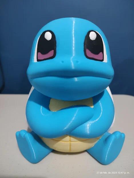 Mô hình ống heo Squirtle Pokémon in 3D dễ thương không cần support - Image 3