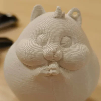 Móc khóa chú chuột hamster béo 3D siêu đáng yêu