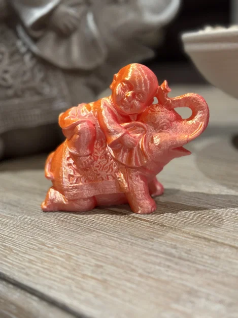 Nhà sư Thiếu Lâm trên lưng voi (Shaolin Monk on a Elephant) - Image 1