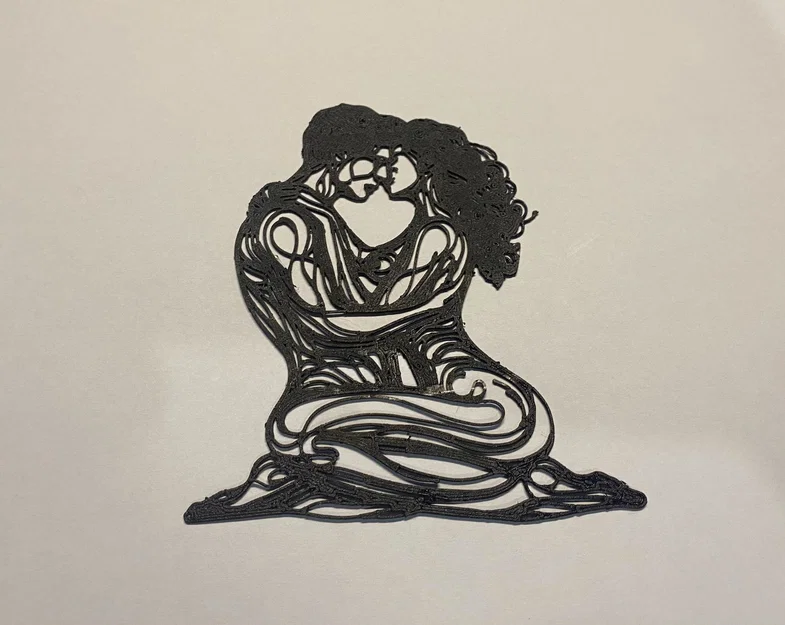 Line art treo tường cặp đôi yêu nhau (Love couple Wall art Line art) - Image 2