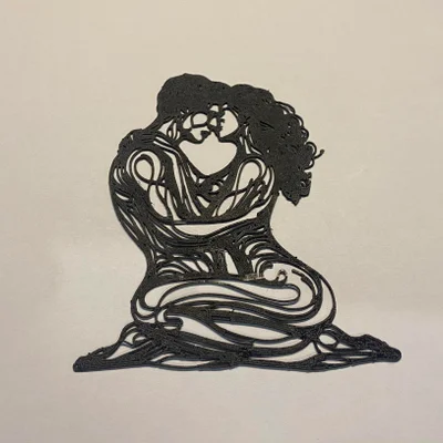 Line art treo tường cặp đôi yêu nhau (Love couple Wall art Line art)