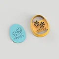 Cutter Đất Sét Polymer Trứng Phục Sinh Hoa (Happy Easter Egg with Flowers) - STL - Thumbnail 1
