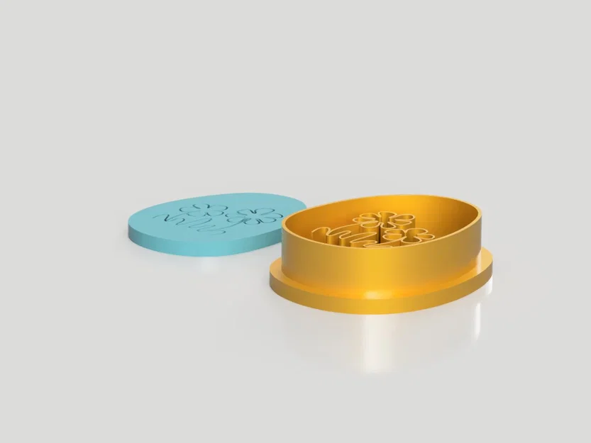 Cutter Đất Sét Polymer Trứng Phục Sinh Hoa (Happy Easter Egg with Flowers) - STL - Image 8