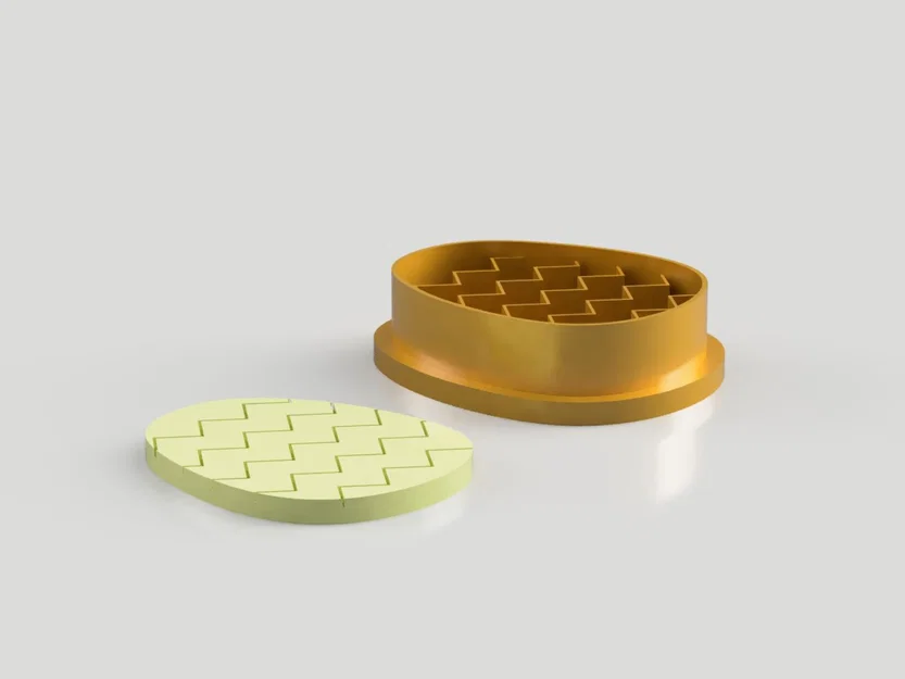 Dao Cắt Bông Tai Đất Sét Polymer Trứng Phục Sinh Zig Zag (STL) - Image 6