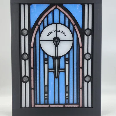 Hộp Đèn Stained Glass Star Trek Enterprise