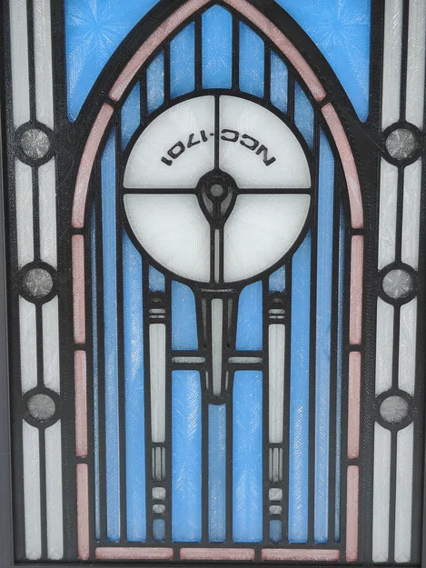 Hộp Đèn Stained Glass Star Trek Enterprise - Image 2