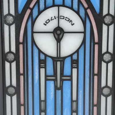 Hộp Đèn Stained Glass Star Trek Enterprise