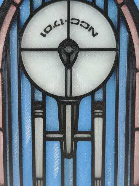 Hộp Đèn Stained Glass Star Trek Enterprise - Image 3