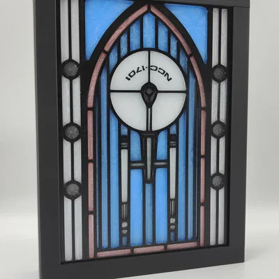 Hộp Đèn Stained Glass Star Trek Enterprise