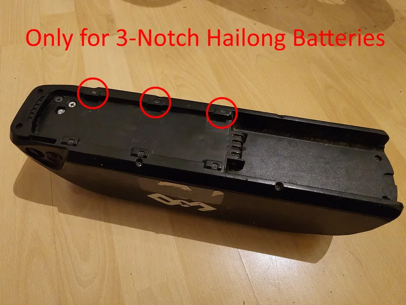Giá treo pin Ebike Hailong (3-Notch) gắn tường - Image 3