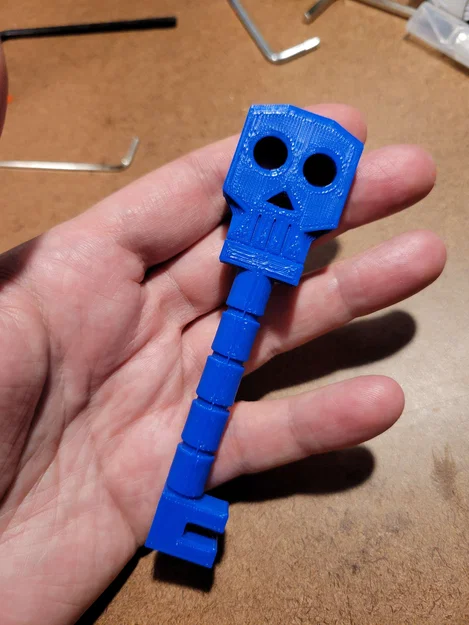 Mô hình chìa khóa đầu lâu (Skeleton Key) in 3D cực chất cho bé - Image 1