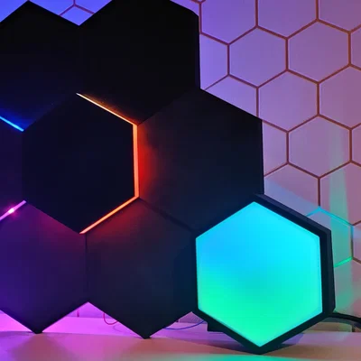 Hexawall - Tường lục giác gắn đèn LED