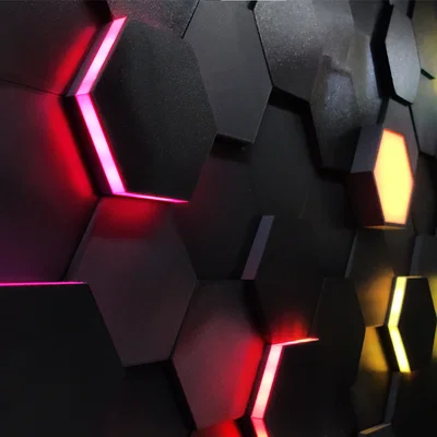 Hexawall - Tường lục giác gắn đèn LED