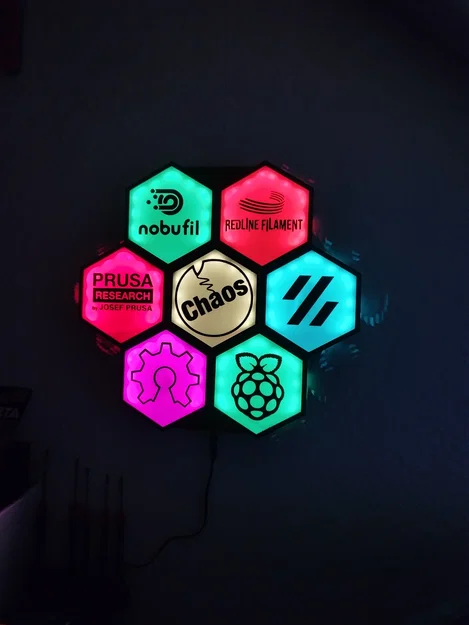 Logo-Tiles cho Hexawall – Tường lục giác gắn đèn LED - Image 2