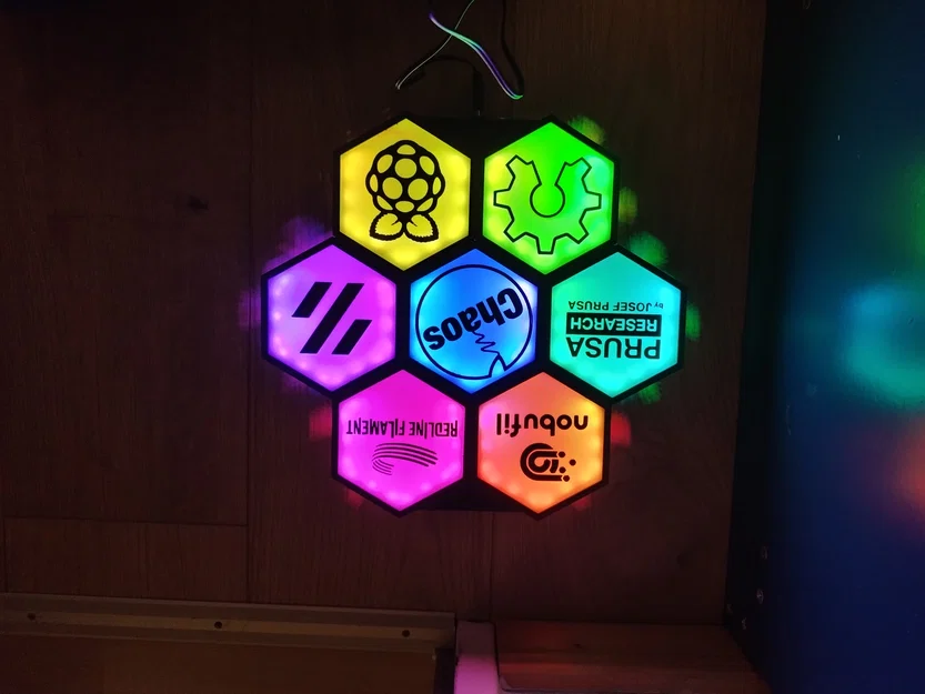 Logo-Tiles cho Hexawall – Tường lục giác gắn đèn LED - Image 3