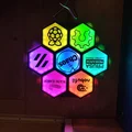 Logo-Tiles cho Hexawall – Tường lục giác gắn đèn LED - Thumbnail 3