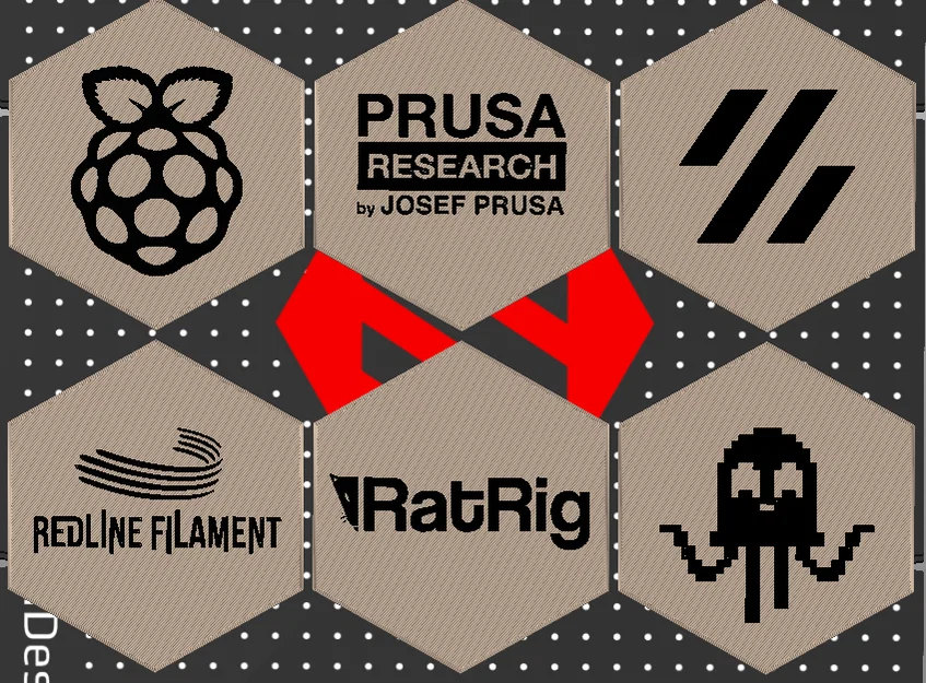 Logo-Tiles cho Hexawall – Tường lục giác gắn đèn LED - Image 4